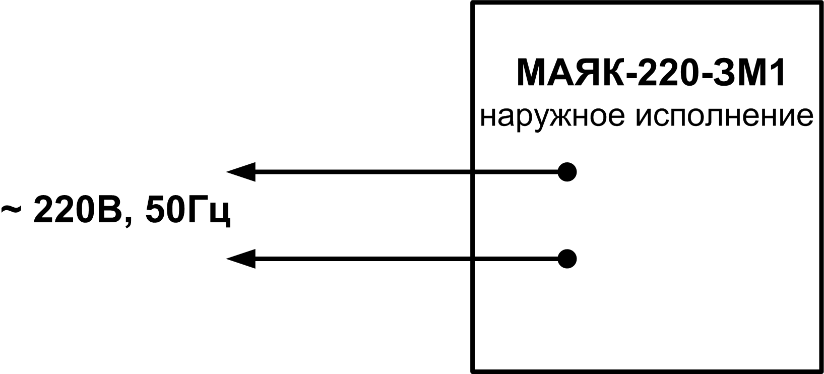 Схема подключения маяк