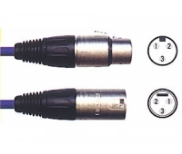 Кабель аудио XLR штекер - XLR гнездо AVC Link CABLE-950/0.5-Black