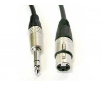 Кабель аудио JACK stereo - XLR гнездо AVC Link CABLE-956/3-Black