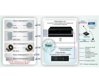 Система автоматического оповещения и музыкальной трансляции на базе оборудования Inter-M INTER-M СОУЭ-002