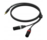 Аудиокабель miniJack 3,5 мм стерео (вилка) – 2х XLR 3-pin (вилка), гибкий, UltraFlex™ Procab PRA712/1.5