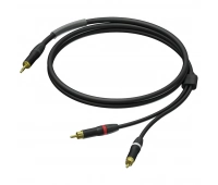 Аудиокабель miniJack 3,5 мм стерео (вилка) – 2х RCA (вилка), гибкий, UltraFlex™ Procab PRA711/1.5