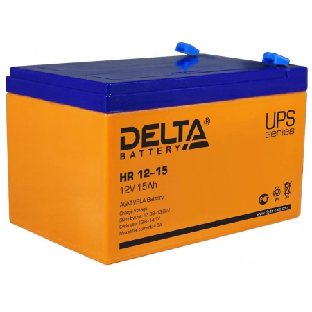 Аккумулятор герметичный свинцово-кислотный Delta Delta HR 12-15