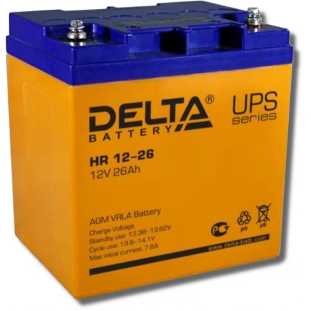 Аккумулятор герметичный свинцово-кислотный Delta Delta HR 12-26