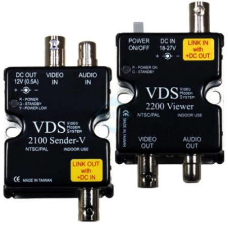 Удлинитель видео-, аудиосигнала, напряжения питания по коаксиальному кабелю SC&T VDS 2100/2200