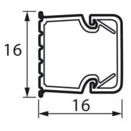 Короб Legrand Мини-канал 16x16 мм METRA (638191)