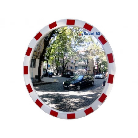 Зеркало круглое уличное с отражающей окантовкой Satel BG TR-120