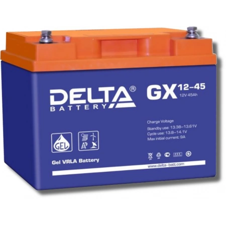 Аккумулятор герметичный свинцово-кислотный Delta Delta GX 12-45
