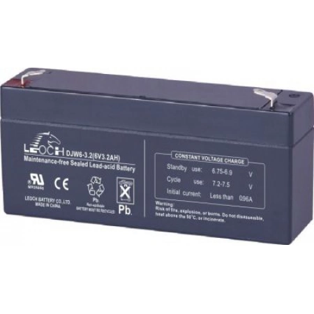 Аккумулятор герметичный свинцово-кислотный LEOCH DJW 6-3,2