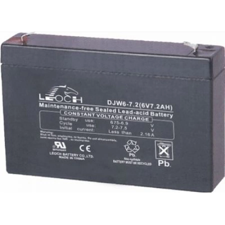 Аккумулятор герметичный свинцово-кислотный LEOCH DJW 6-7,2
