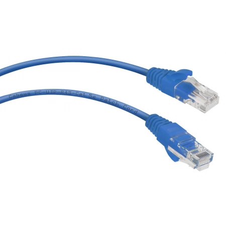 Патч-корд медный CABEUS PC-UTP-RJ45-Cat.5e-0.15m-BL (8989c)