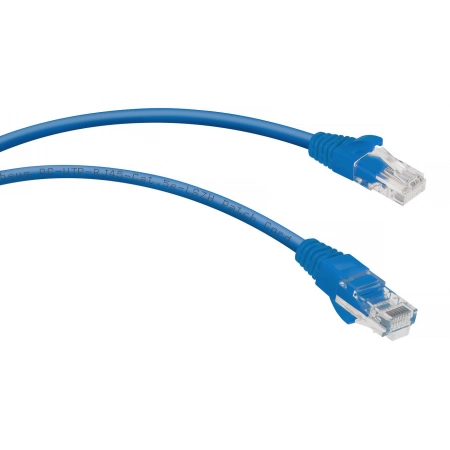 Патч-корд медный CABEUS PC-UTP-RJ45-Cat.5e-0.3m-BL-LSZH (9527c)