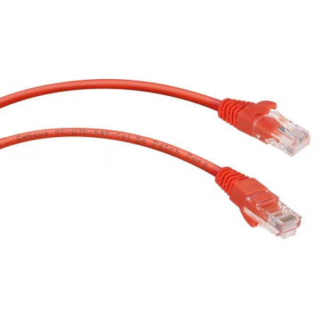 Патч-корд медный CABEUS PC-UTP-RJ45-Cat.5e-0.5m-RD (7668c)