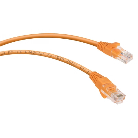 Патч-корд медный CABEUS PC-UTP-RJ45-Cat.5e-1.5m-OR-LSZH (9522c)