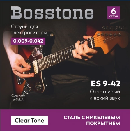 Струны для электрогитары Bosstone Clear Tone ES 9-42