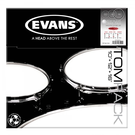 Комплект пластиков Evans ETP-EC2S CLR-R