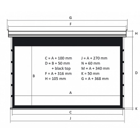 Изображение 3 (Настенно-потолочные экраны с электроприводом Kauber BLTBT.169.280.MPERFW.CIN)